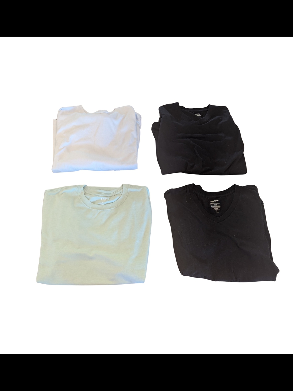 EUC Mens Large Tshirt Bundle Black White Green